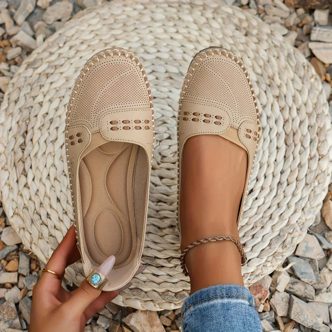 Women's Comfortable Suede Loafers | Stylish Flat Slip-On Shoes 0