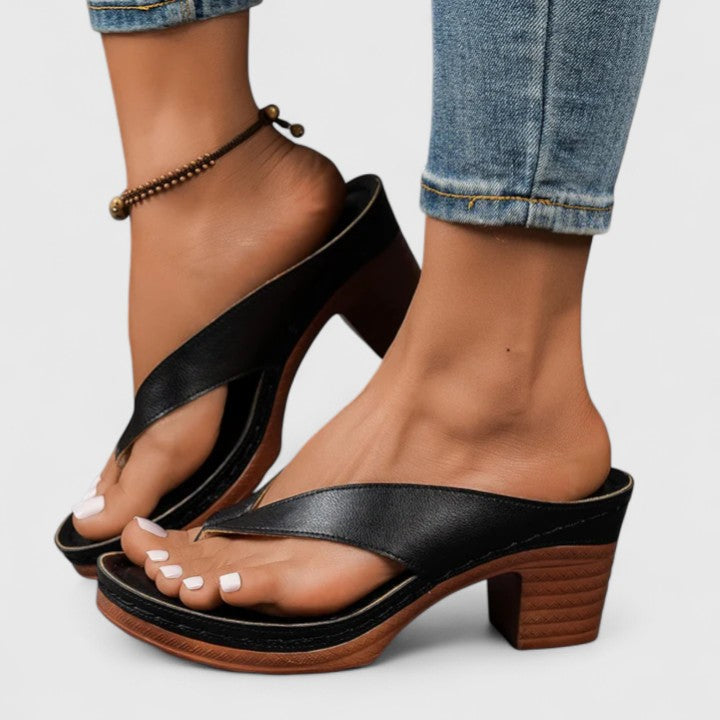 Women's Ergonomic Leather Occasion Heels | Comfortable Elegant Dress Shoes 0